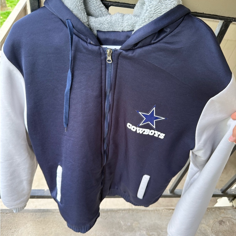 Cowboys Jacket - Navy and White